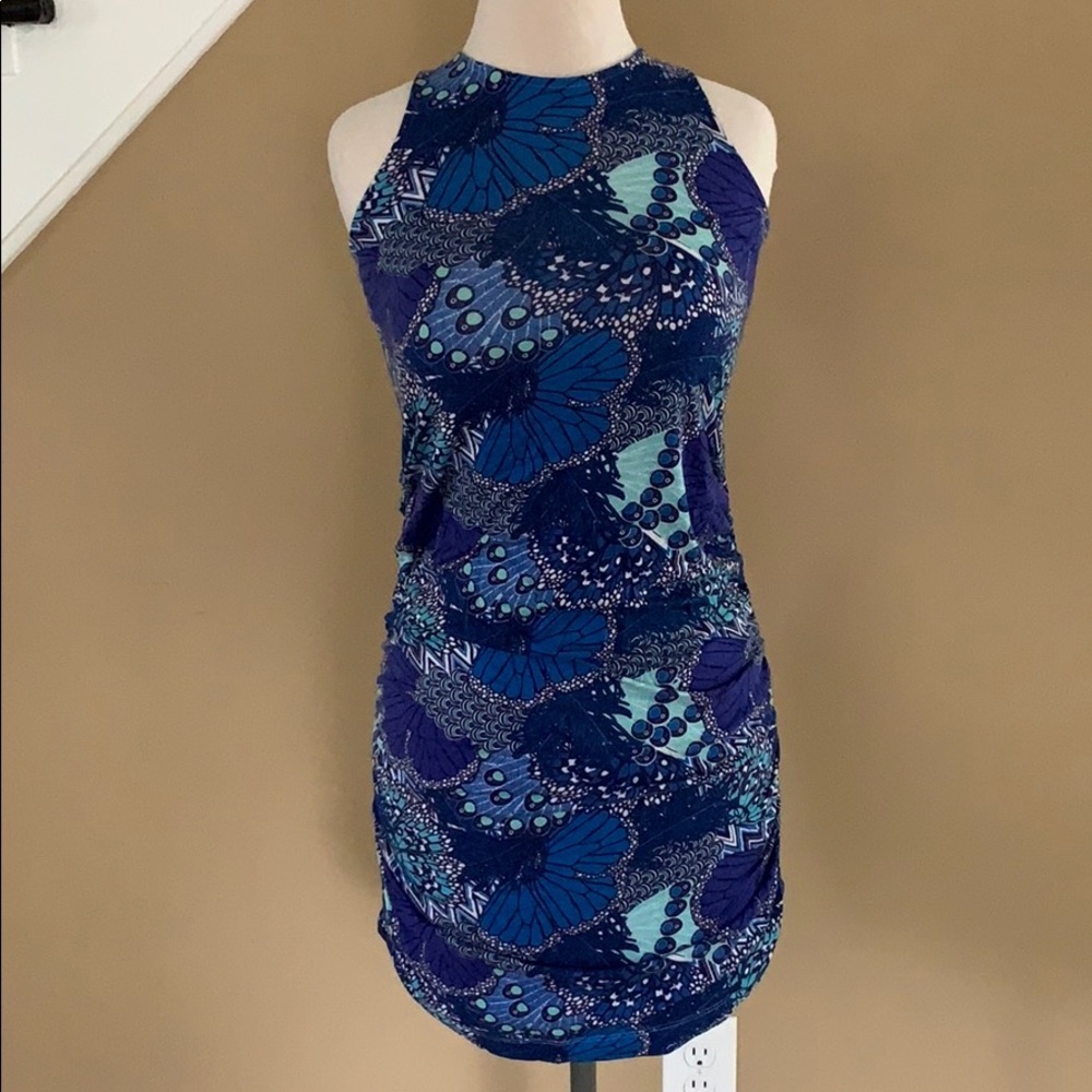 Skintight Blue Dress